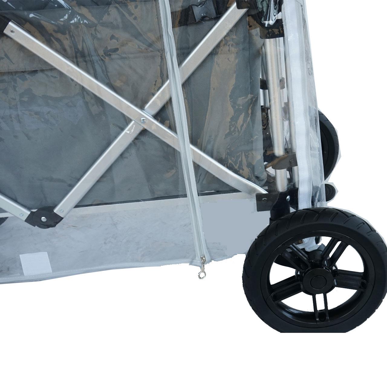 FUXTEC - Protection transparente contre la pluie pour le chariot pliable  Super Cruiser