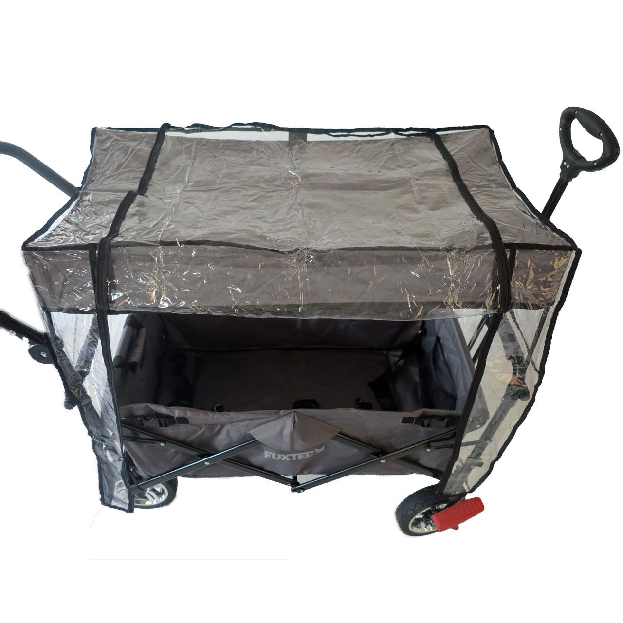 Regenschutz transparent für FUXTEC Bollerwagen CT800 Luftschutz Winterschutz 